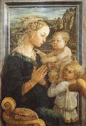 Fra Filippo Lippi Madonna and Child with Two Angels Germany oil painting artist